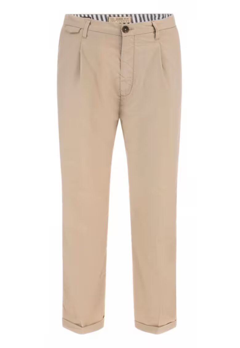 GUESS Pantaloni barbati M5GB24WH4I1 G1CA - Poliester/Lyocell - Bej