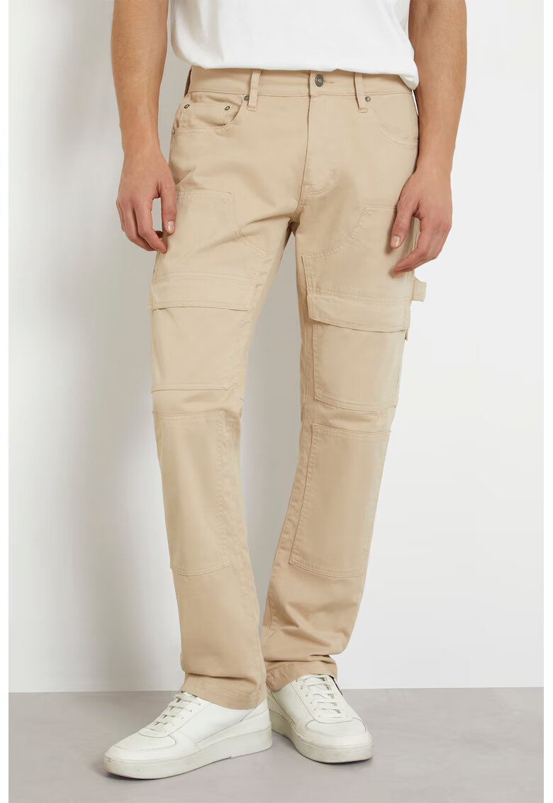 GUESS Pantaloni cargo Utility - Bej deschis