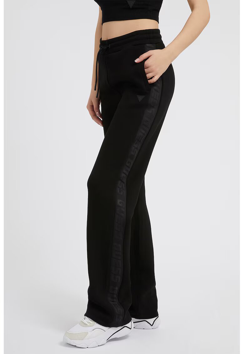 GUESS Pantaloni cu buzunare laterale pentru fitness - Negru