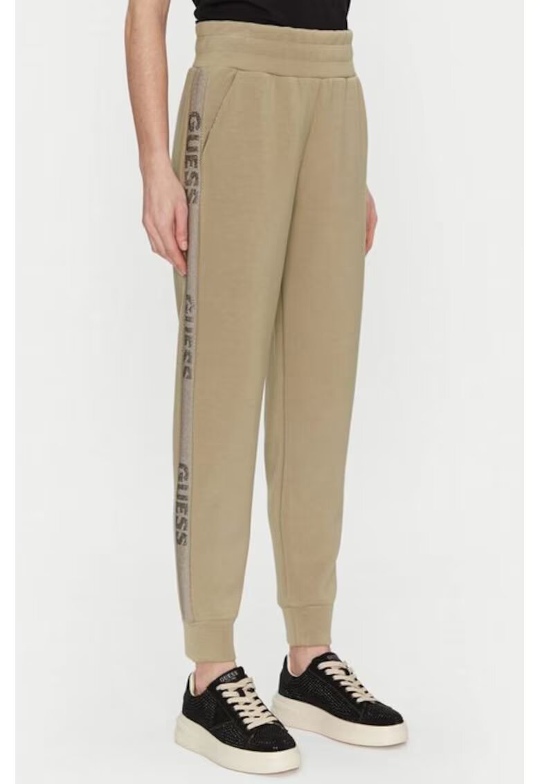GUESS Pantaloni de trening cu benzi logo