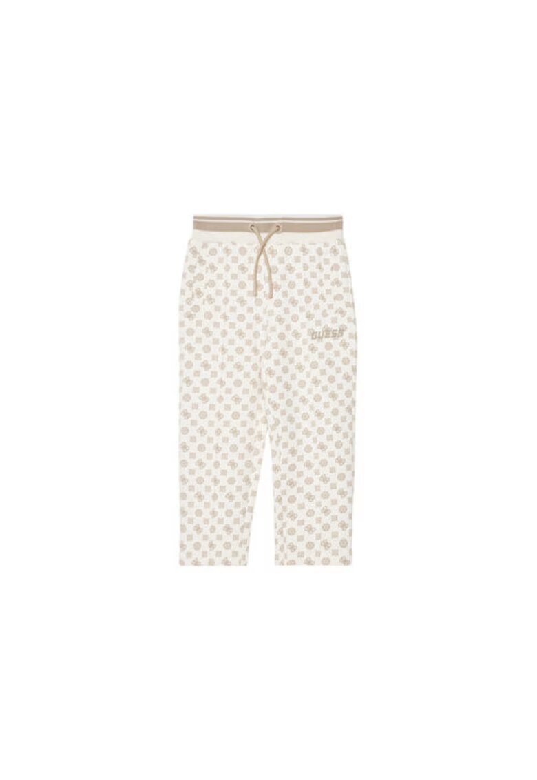 GUESS Pantaloni de trening cu imprimeu logo si snur in talie