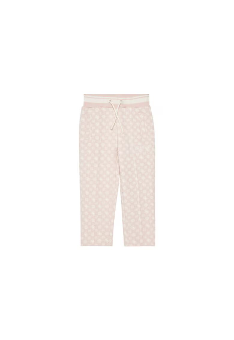 GUESS Pantaloni de trening cu model logo si snur in talie