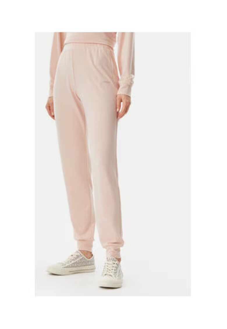 GUESS Pantaloni de trening cu model uni si talie elastica