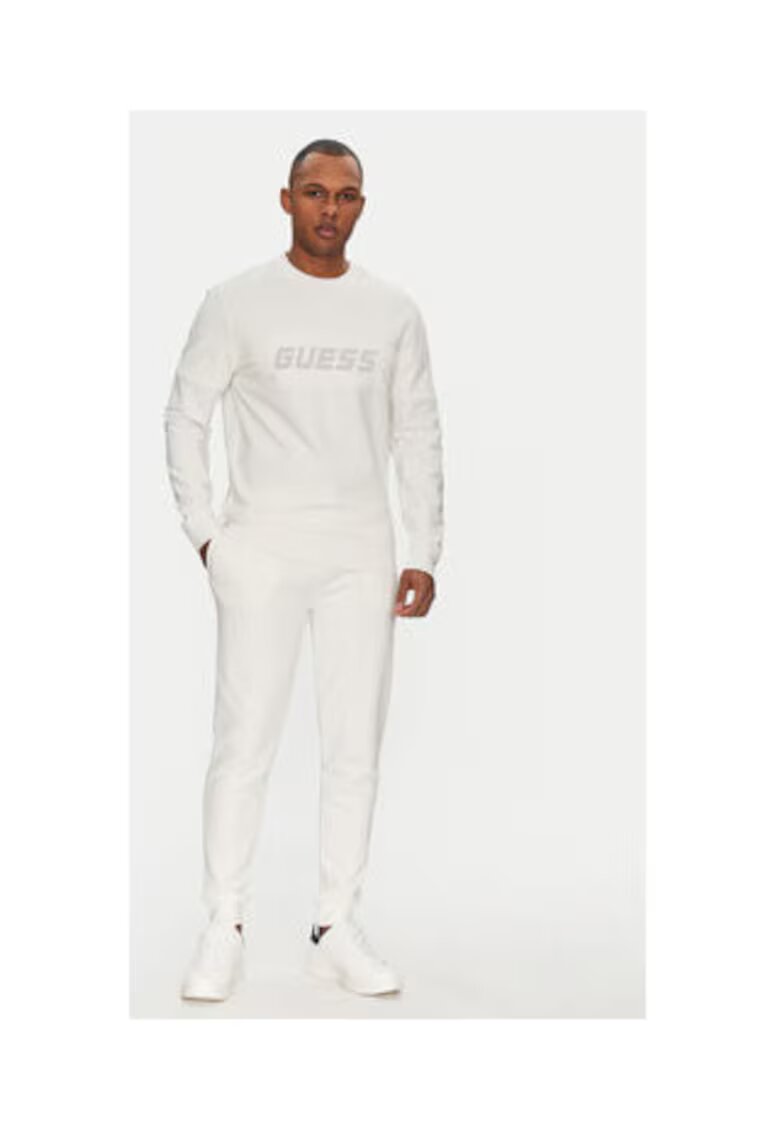 GUESS Pantaloni de trening cu snur si talie inalta