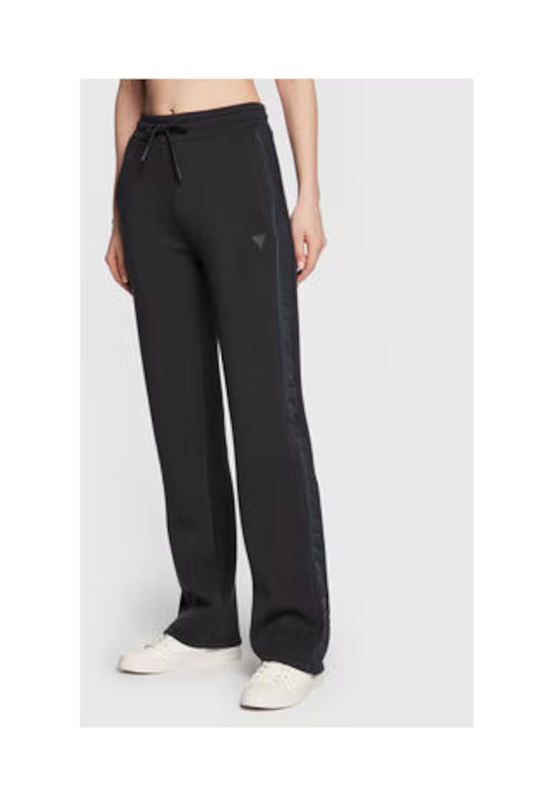 GUESS Pantaloni de trening cu talie inalta si croiala dreapta