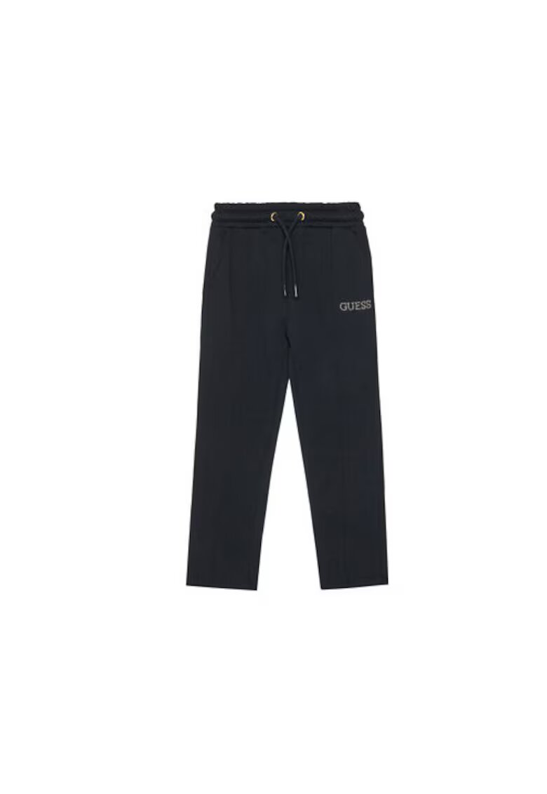 GUESS Pantaloni de trening din bumbac cu logo discret