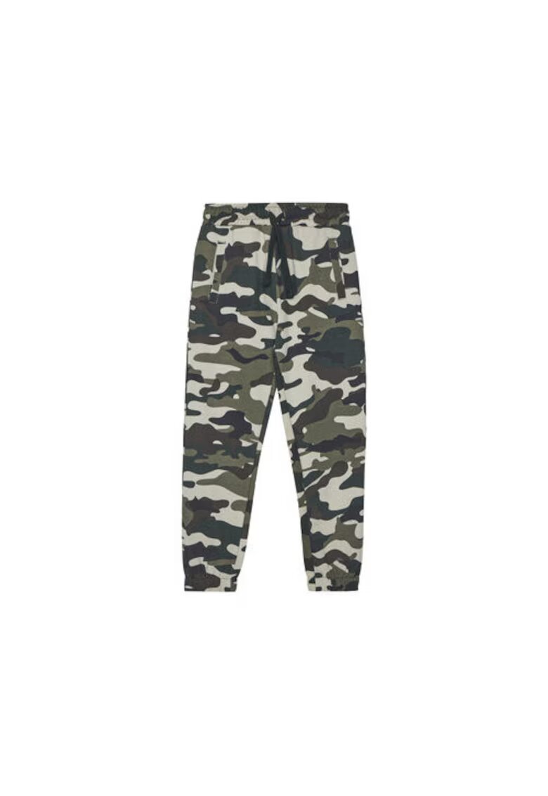 GUESS Pantaloni de trening din bumbac cu model camuflaj