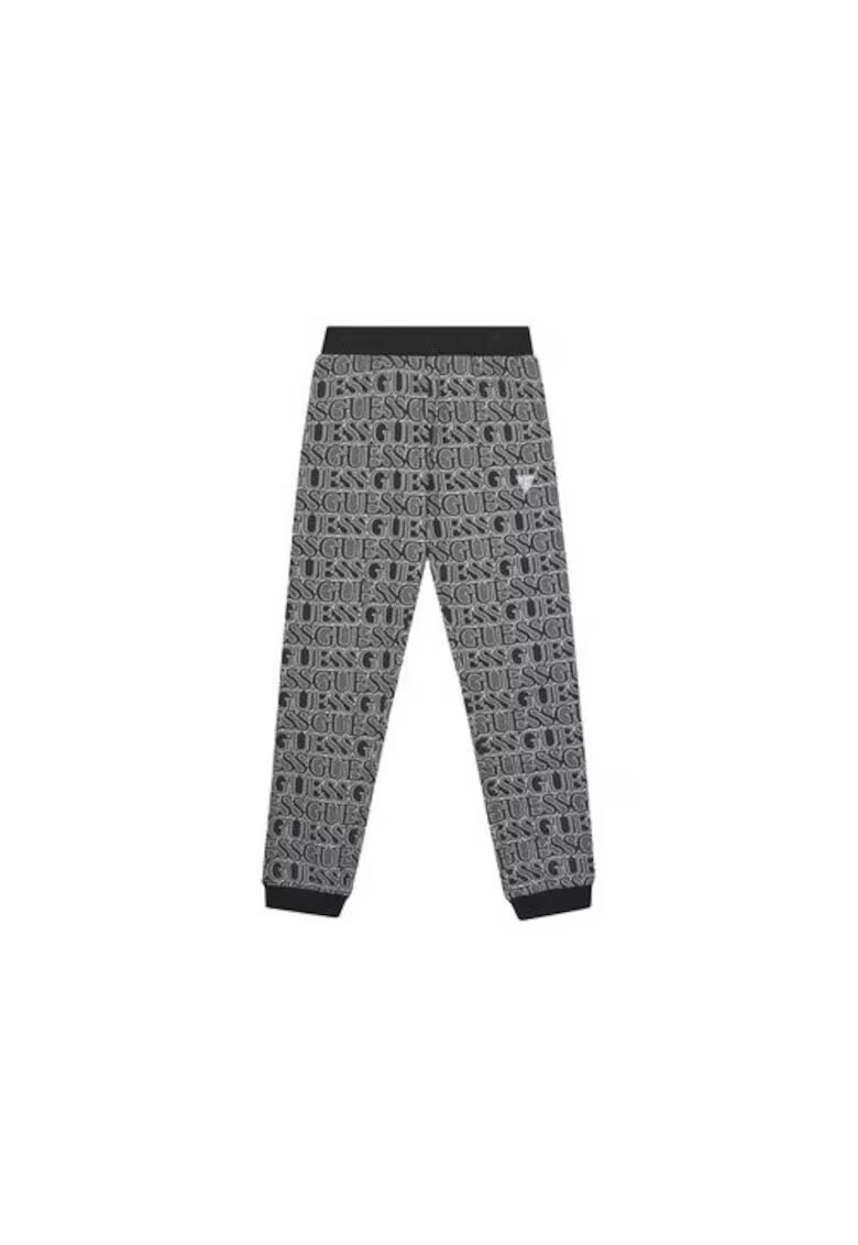 GUESS Pantaloni de trening din bumbac cu model logo si margini contrastante