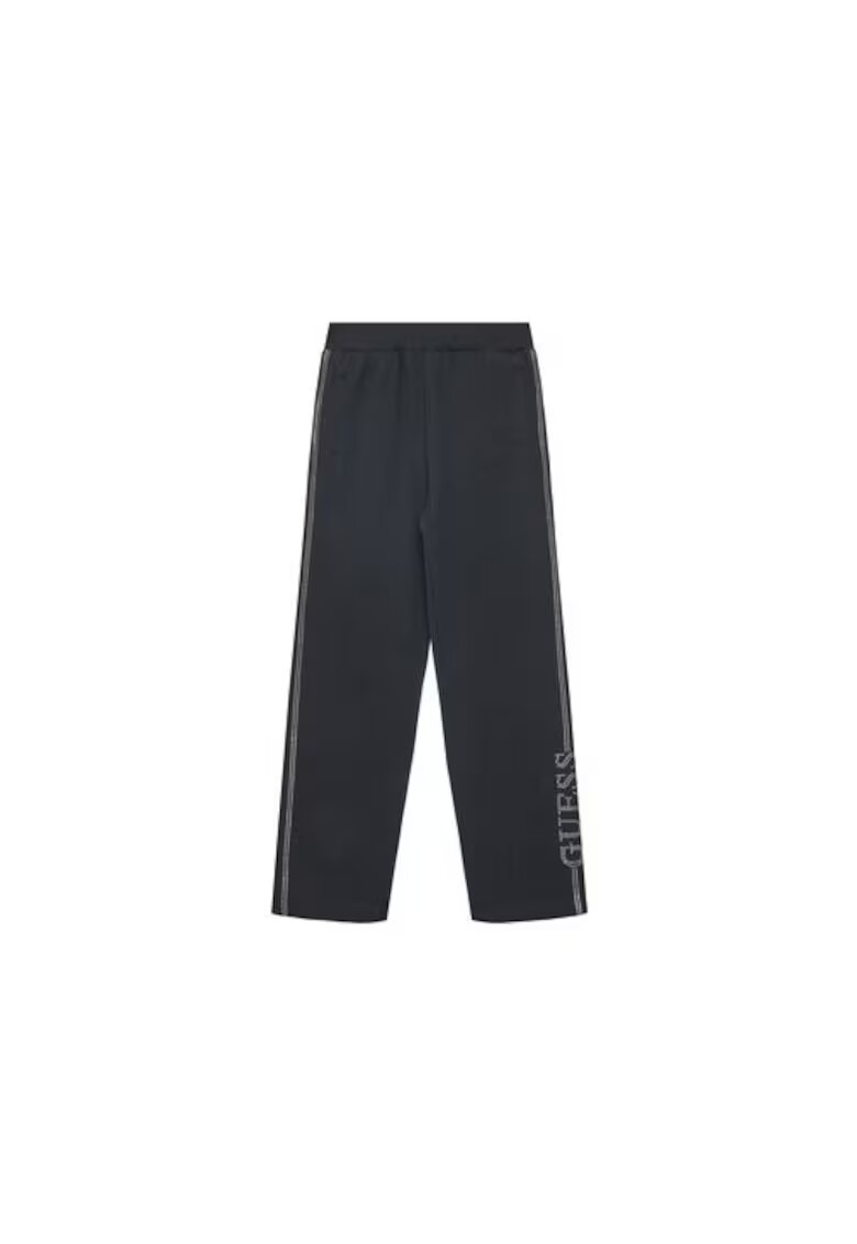 GUESS Pantaloni de trening din bumbac organic cu logo din strasuri