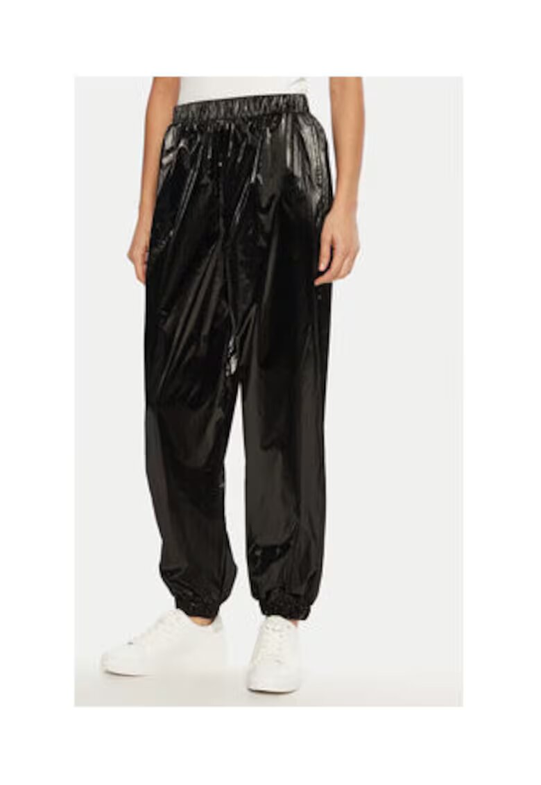 GUESS Pantaloni de trening din poliamida cu aspect lucios si terminatii elastice