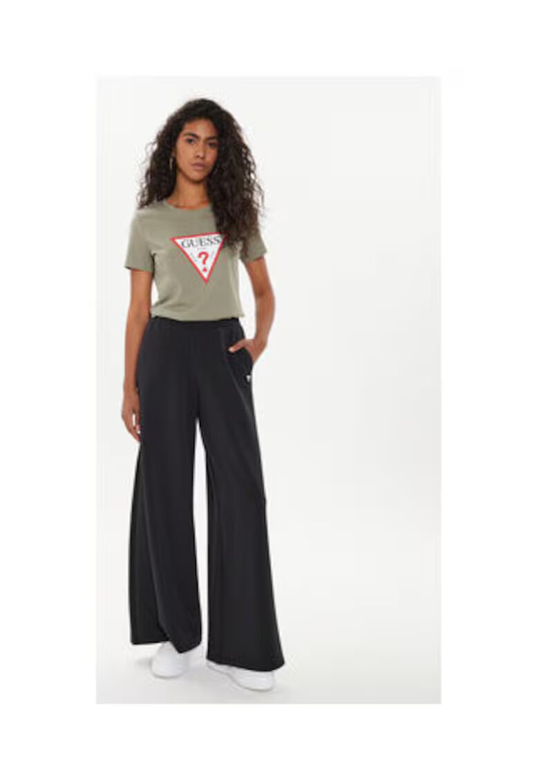 GUESS Pantaloni de trening evazati din amestec de modal