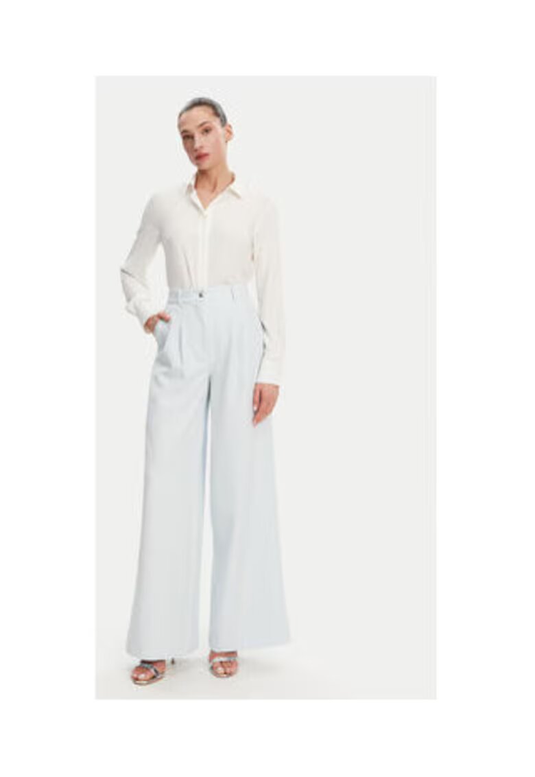 GUESS Pantaloni palazzo cu talie inalta