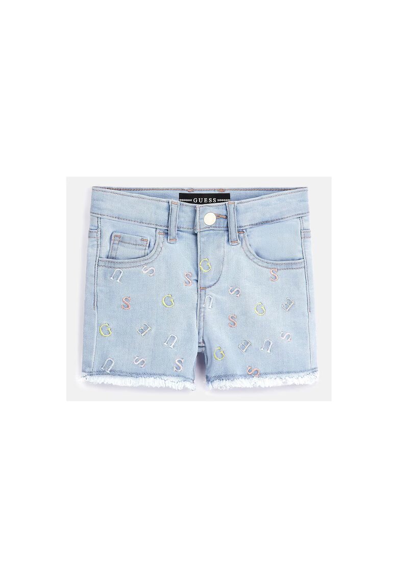 GUESS Pantaloni scurti albastri pentru copii - Albastru