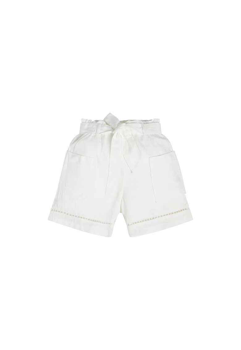 GUESS Pantaloni scurti copii - Lyocell - Alb - Alb