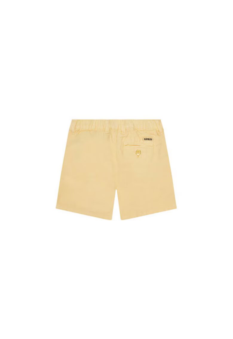 GUESS Pantaloni scurti cu buzunare oblice din amestec de in