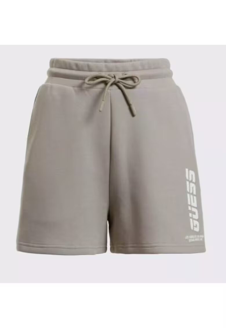 GUESS Pantaloni scurti cu logo si snur -