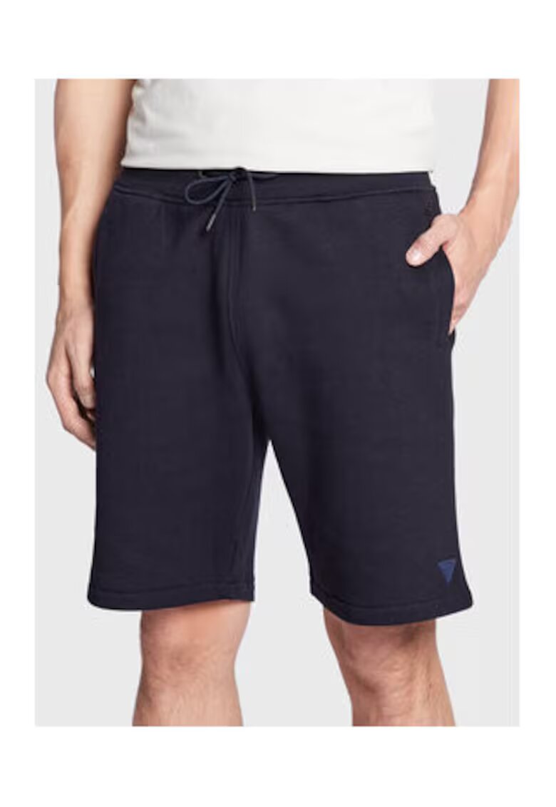 GUESS Pantaloni scurti cu snur in talie