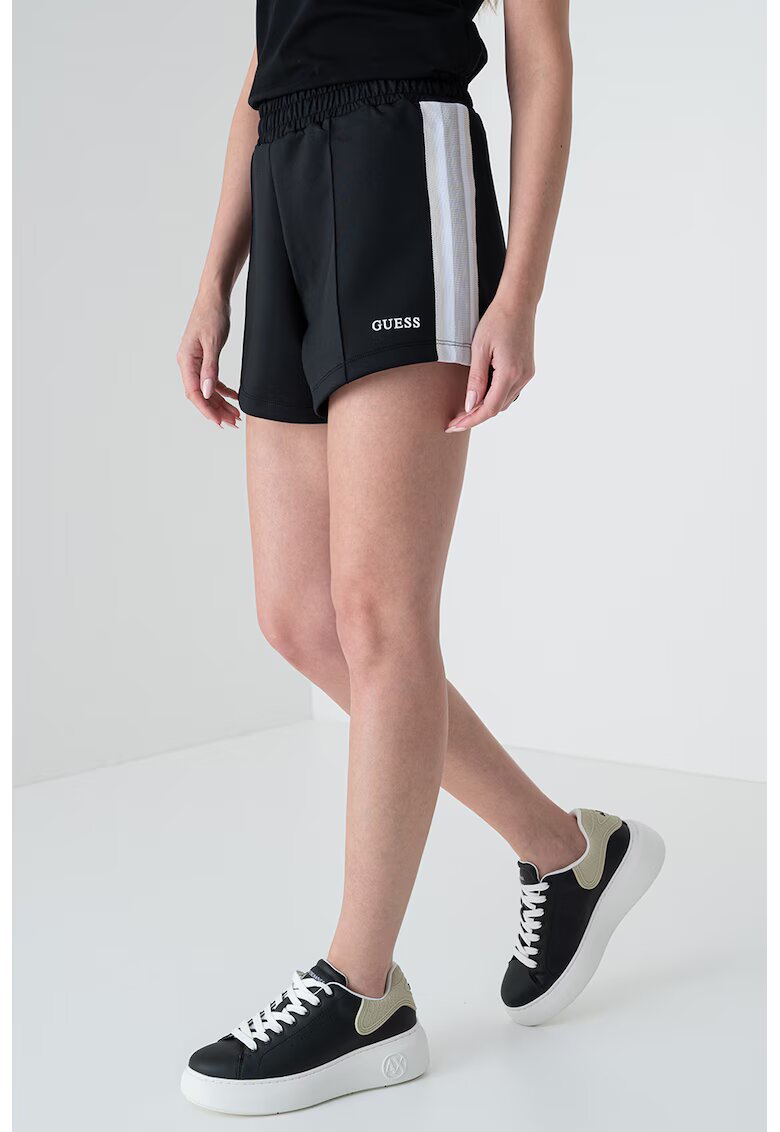 GUESS Pantaloni scurti cu talie inalta pentru fitness - Negru