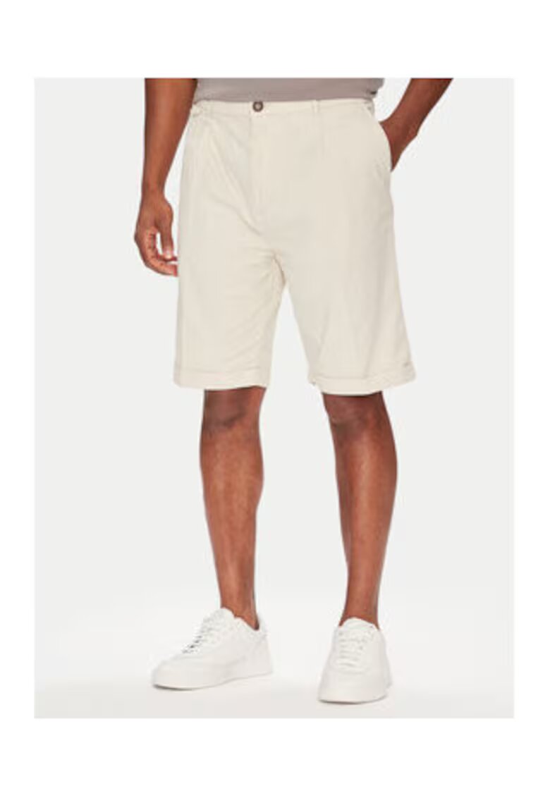 GUESS Pantaloni scurti din amestec de bumbac si lyocell