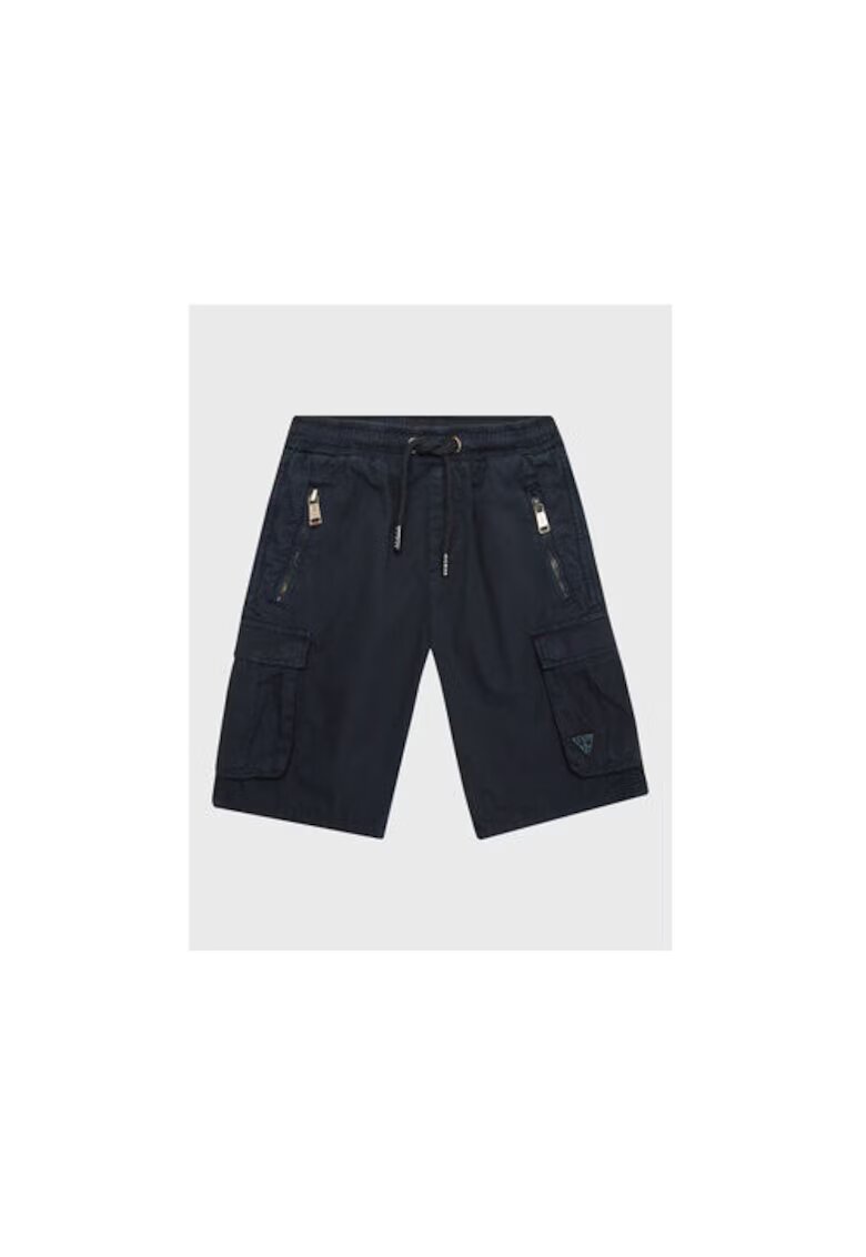 GUESS Pantaloni scurti din bumbac cu buzunare laterale -