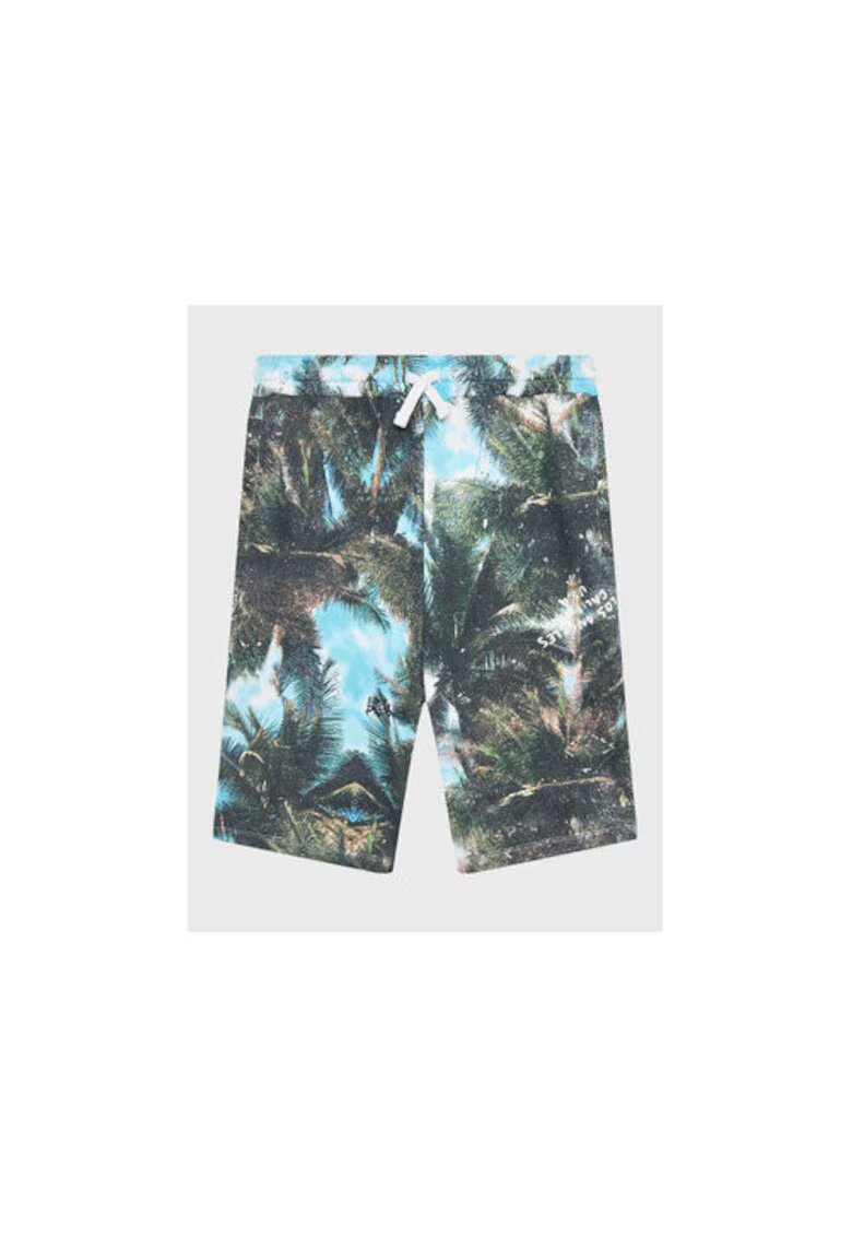 GUESS Pantaloni scurti din bumbac cu print tropical