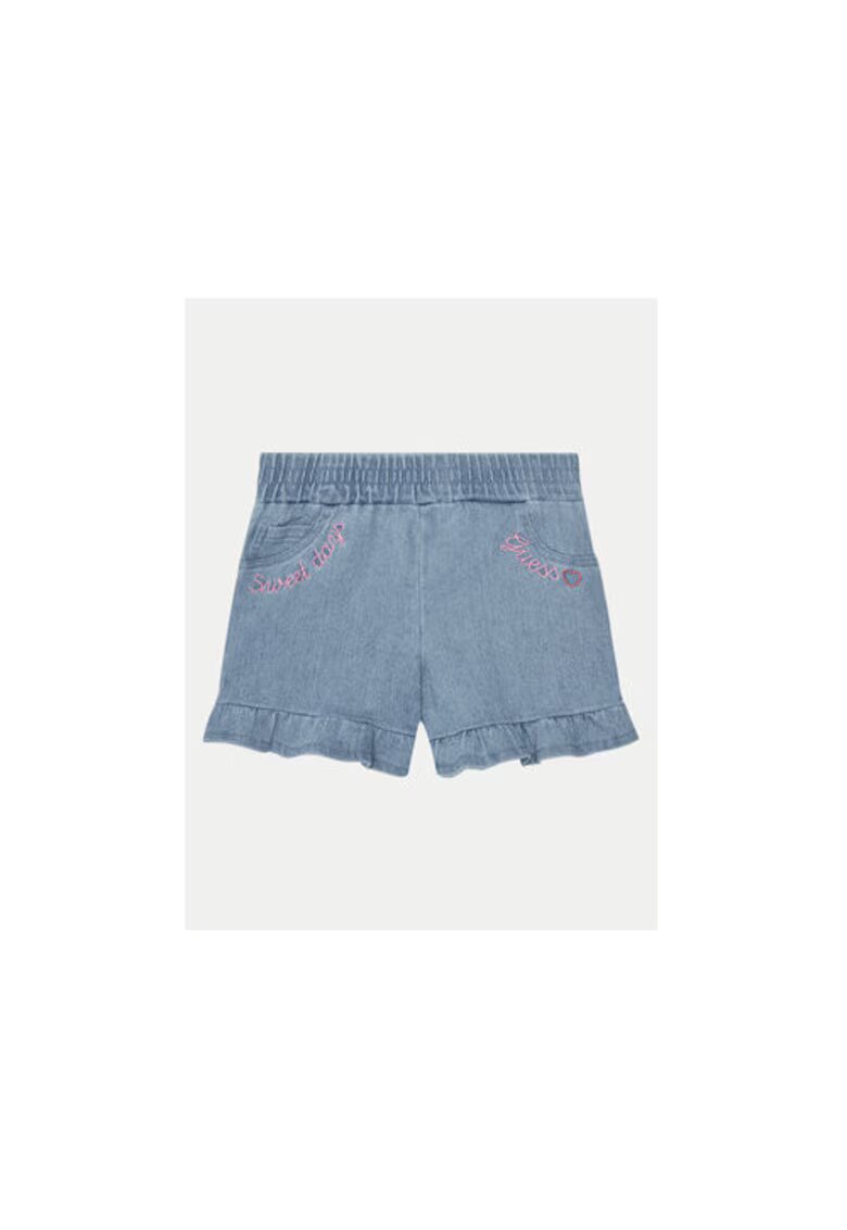 GUESS Pantaloni scurti din denim cu volane