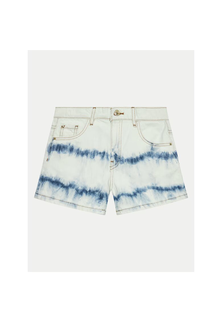 GUESS Pantaloni scurti din denim fetita alb -
