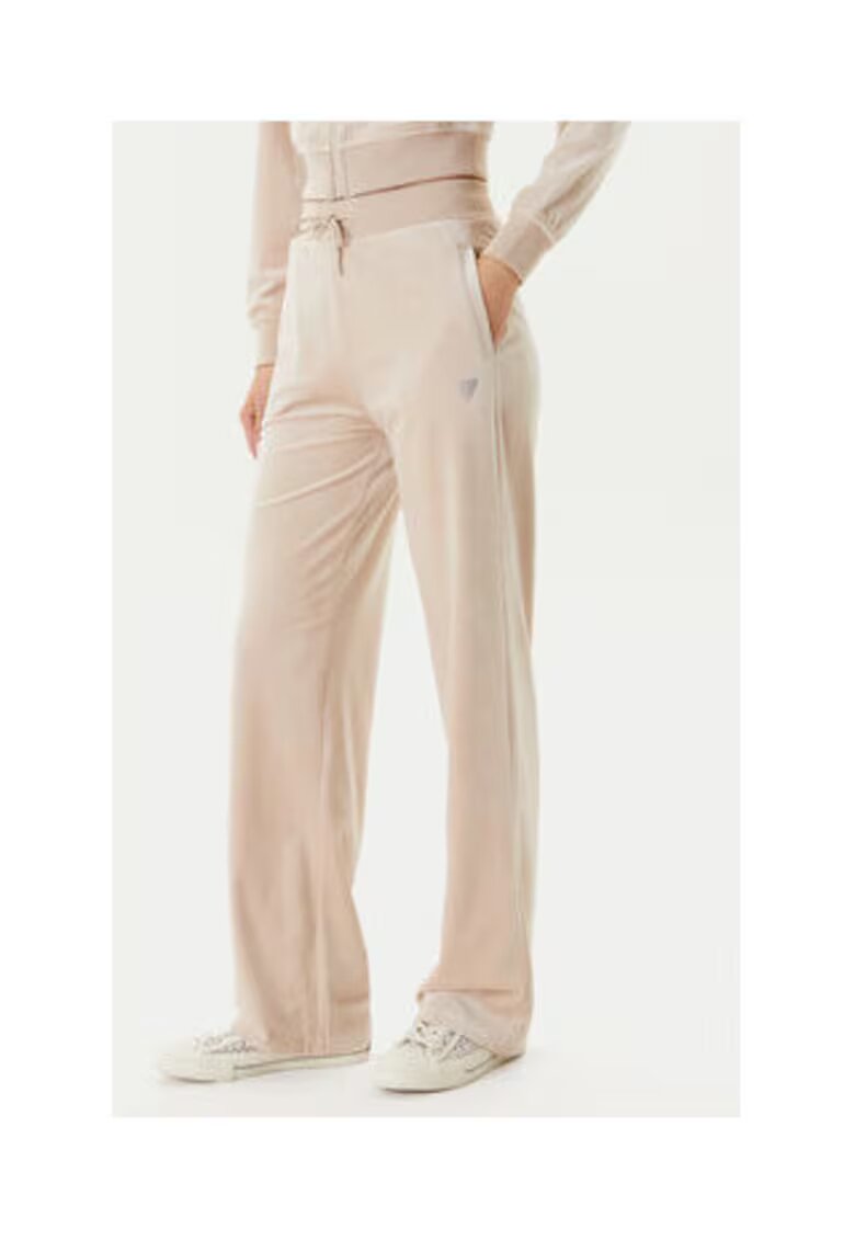 GUESS Pantaloni uni cu snur