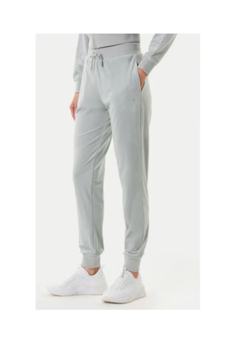 GUESS Pantaloni uni cu snur si mansete
