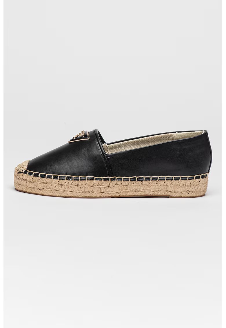 GUESS Pantofi loafer din piele ecologica cu logo - Negru