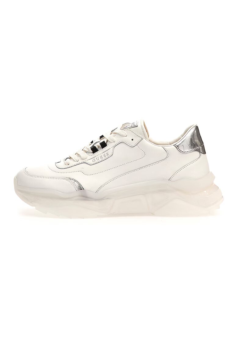 GUESS Pantofi sport cu insertii de piele - Alb