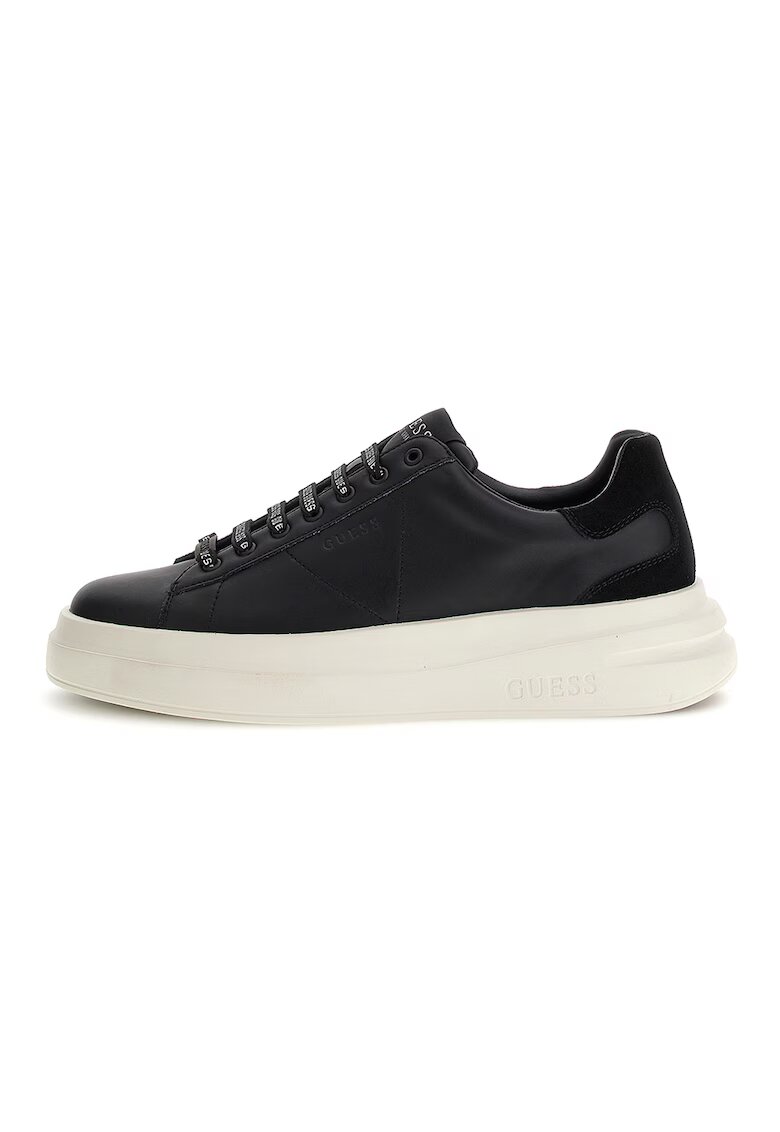 GUESS Pantofi sport cu insertii de piele intoarsa - Negru