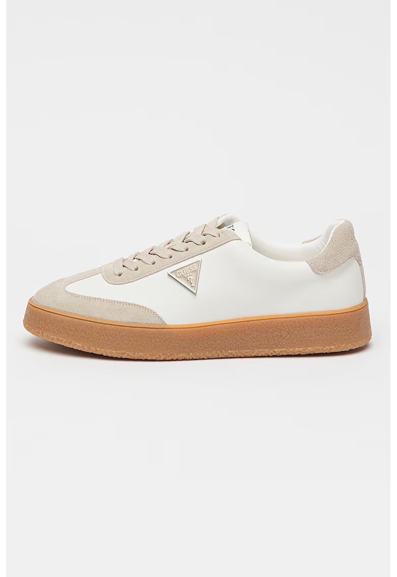 GUESS Pantofi sport cu logo - Alb/Grej