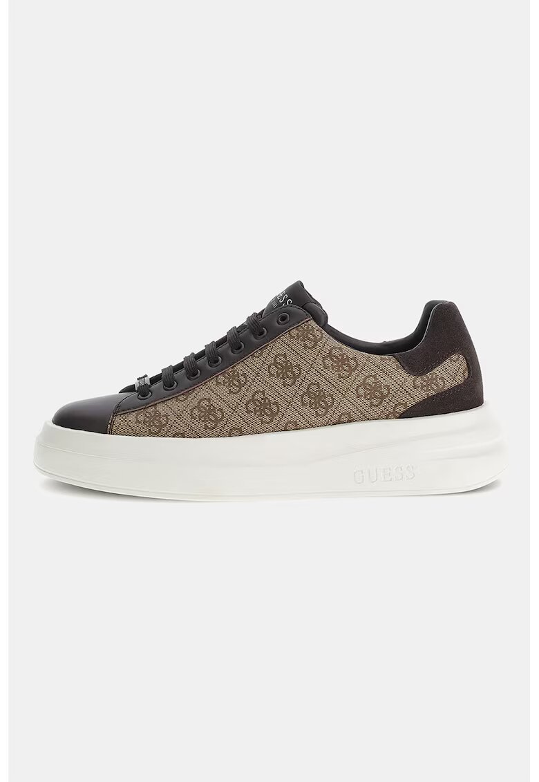 GUESS Pantofi sport cu logo - Maro/Bej