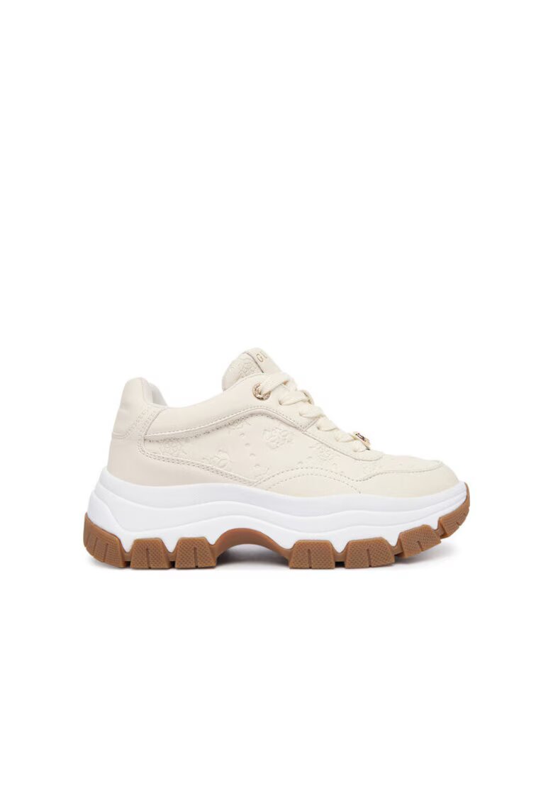 GUESS Pantofi sport dama - sneakersy Cream - ecologici