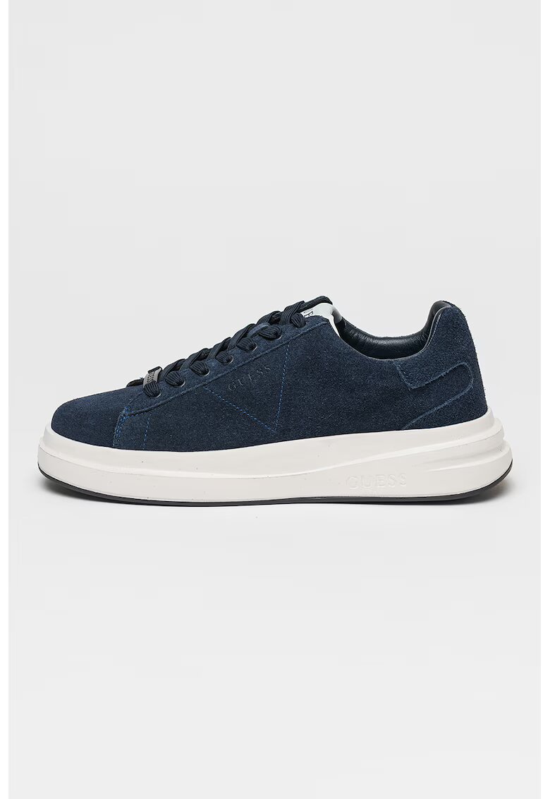 GUESS Pantofi sport de piele intoarsa Elba - Bleumarin