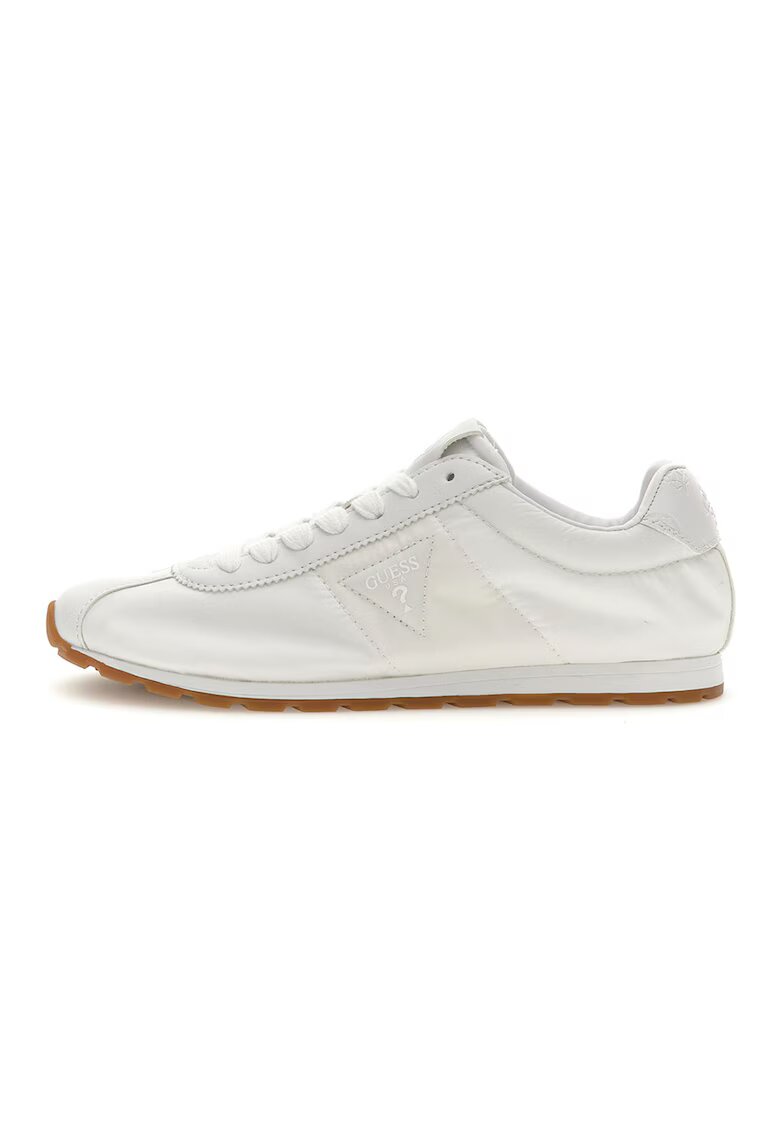 GUESS Pantofi sport din material textil cu insertii din piele ecologica - Alb