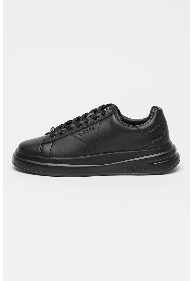 GUESS Pantofi sport din piele si piele ecologica - Negru