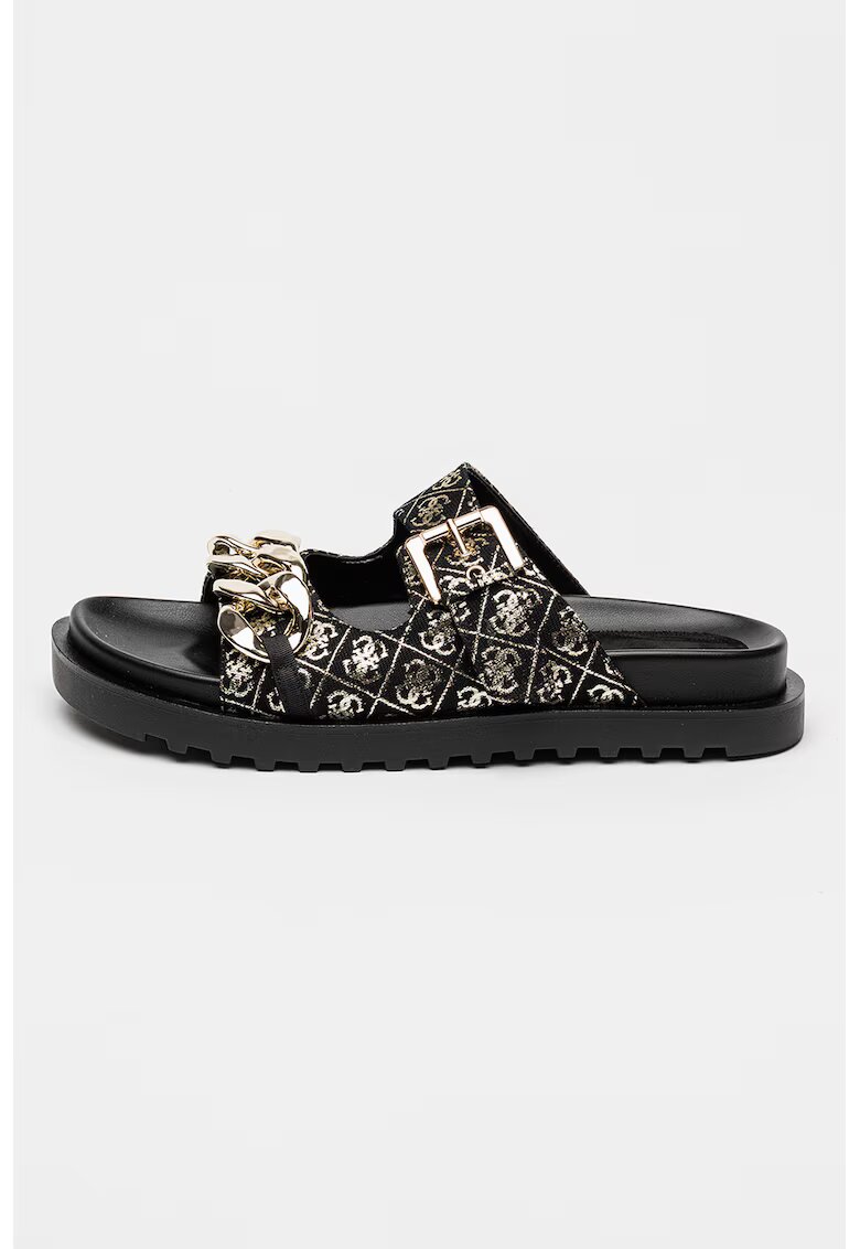 GUESS Papuci cu logo brodat stralucitor - 46375