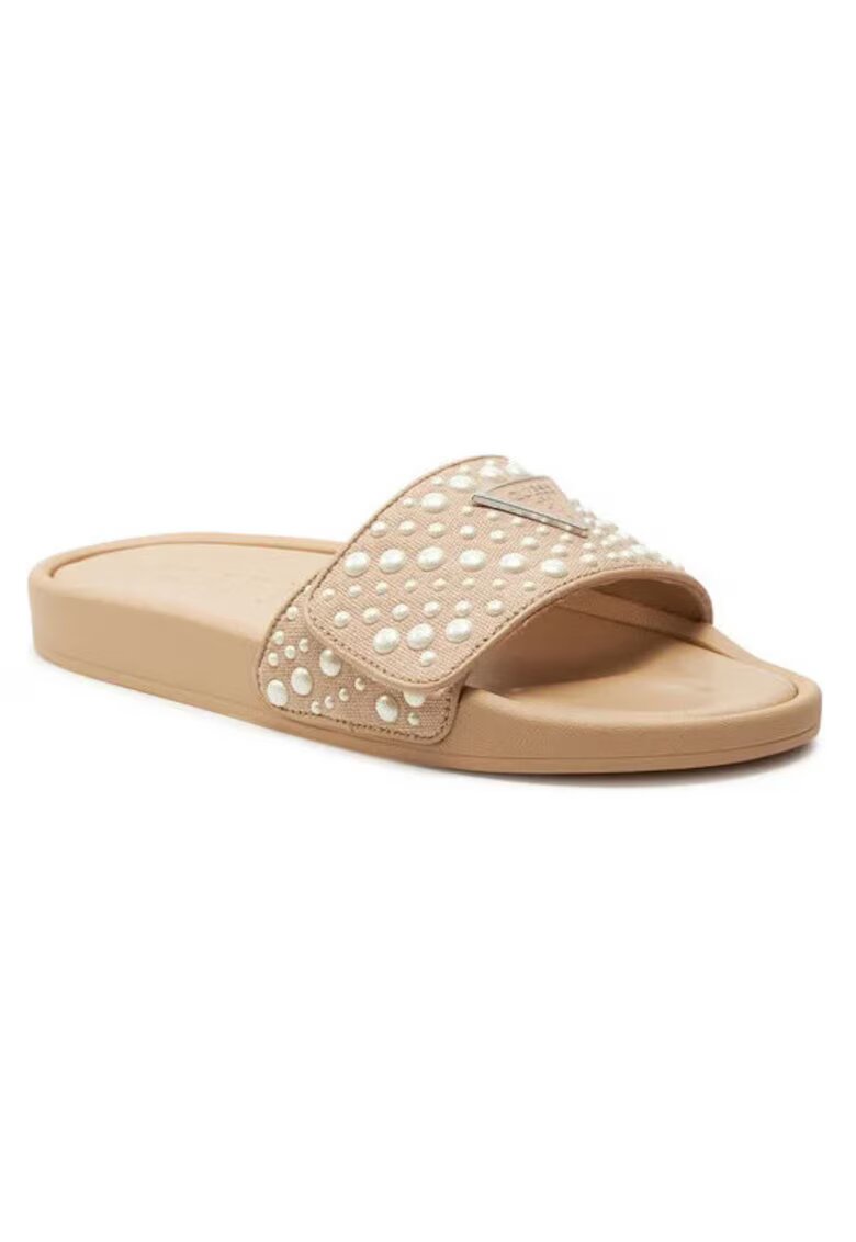 GUESS Papuci dama Sintetic - Bej - Bej