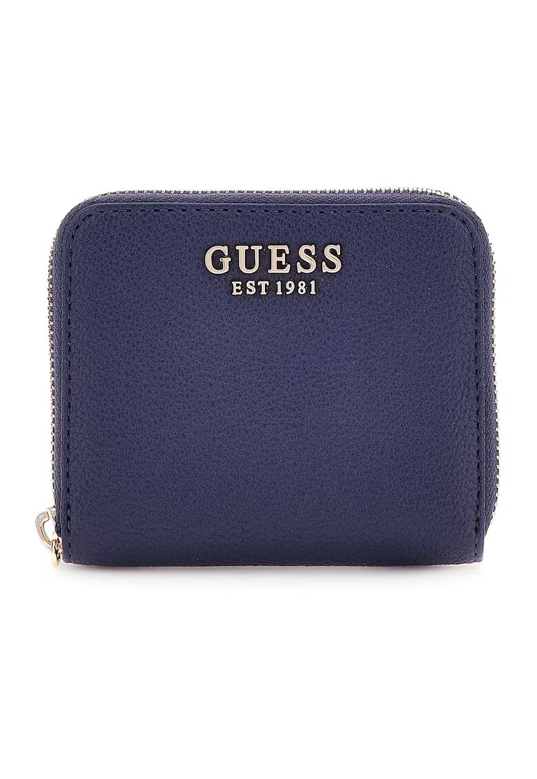 GUESS Portofel din piele ecologica cu fermoar Laurel II - Bleumarin