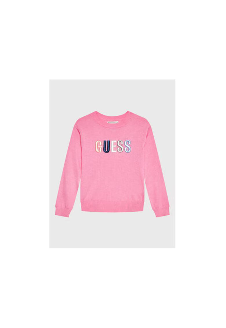 GUESS Pulover din amestec de bumbac cu logo -