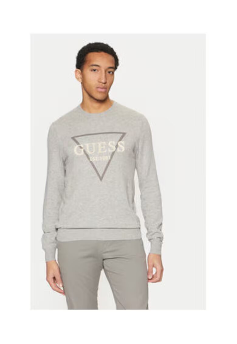 GUESS Pulover din amestec de bumbac cu model logo