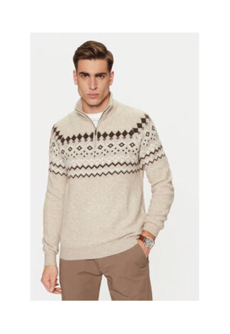GUESS Pulover din tricot cu fermoar scurt