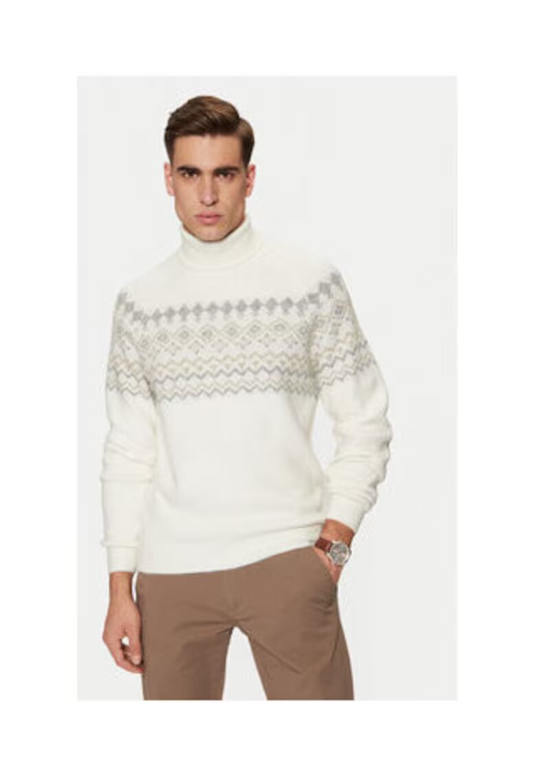 GUESS Pulover din tricot cu guler inalt