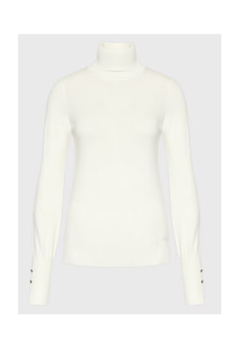GUESS Pulover uni cu guler inalt