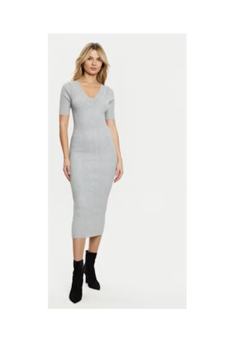 GUESS Rochie bodycon din tricot cu striatii