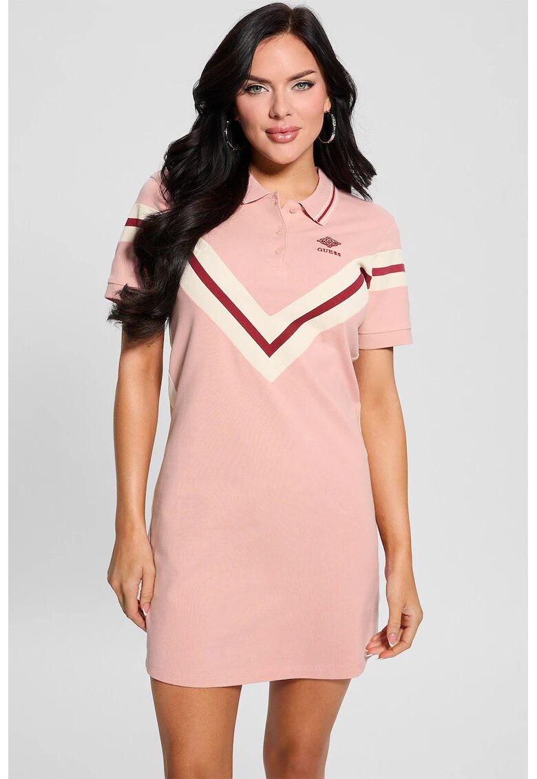 GUESS Rochie cu logo pentru golf - Roz
