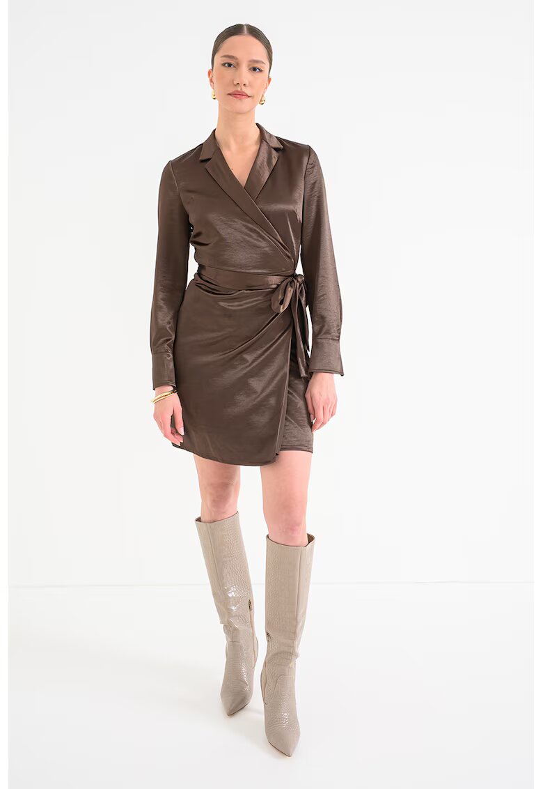 GUESS Rochie cu model petrecut - Maro inchis
