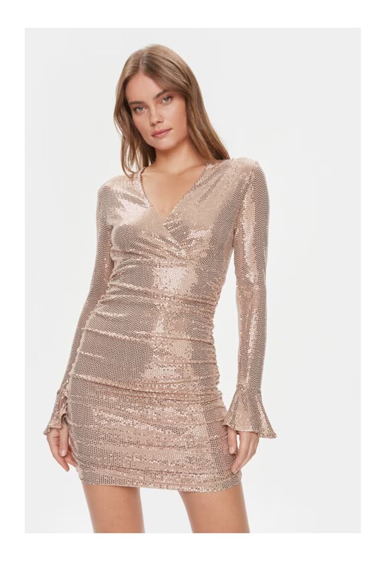 GUESS Rochie dama - Auriu - Poliamida